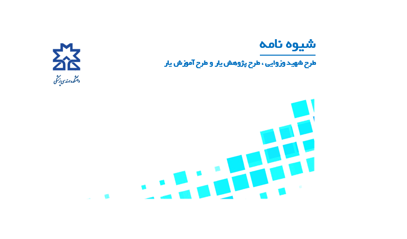 شیوه نامه طرح شهید وزوایی ، طرح پژوهش یار و طرح آموزش یار