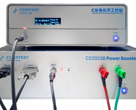 Potentiostat-galvanostat with Booster