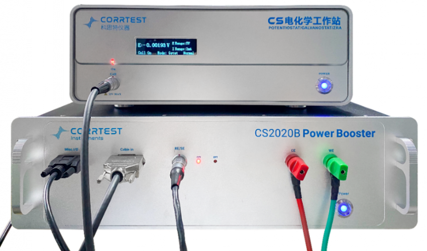 Potentiostat-galvanostat with Booster