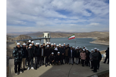 بازدید علمی دانشجویان دروس بناهای آبی و هیدرولیک و آزمایشگاه از سد ستارخان شهرستان اهر